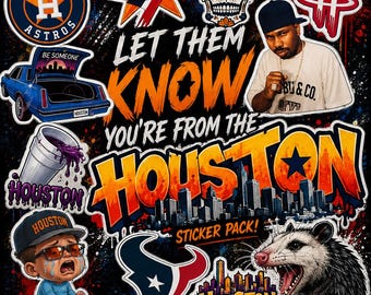 Houston Sticker pack
