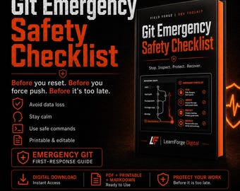 Lista de verificación de seguridad de emergencia de Git para desarrolladores