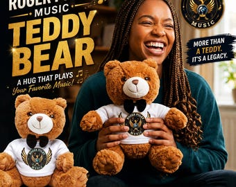 Teddybeer met gouden feniks Roger Foley Music T-shirt