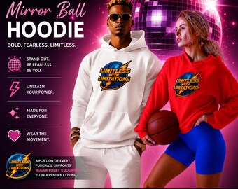 Spiegelball-Hoodie Limitless With Limitations ™ | Unisex-Passform