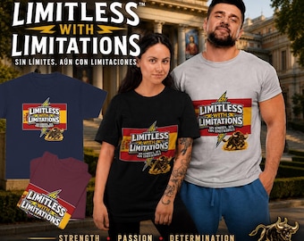 Spaanse editie Limitless With Limitations™ Bull-T-shirt | Lightning Bolt, Sin Límites, Aún Con Limitaciones