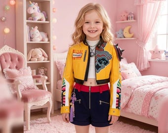 Disfraz de Rumi de Kpop para niñas, vestido de cazadora de demonios, atuendo anime kawaii, disfraz de Kpop para niñas, vestido de fantasía, regalo de Halloween