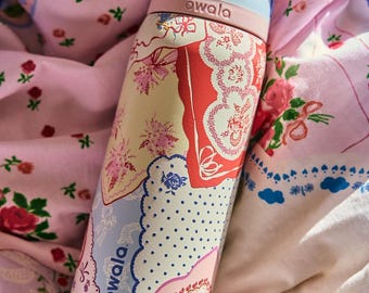 Botella de agua Owala de 946 ml (32 oz) – Diseño Paisley Hankies, tapa con pajita a prueba de fugas