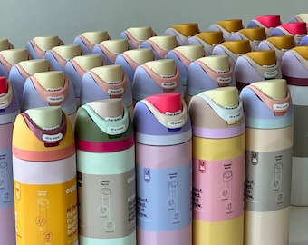 Owala 24 oz 32 oz FreeSip geïsoleerde waterfles Lekvrij strodeksel Pastelkleurig esthetische leuke reisfles voor sportschool