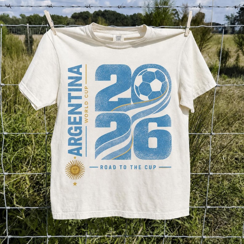 Argentina World Cup 2026 PNG Bundle, Argentina Football Digital Design, Argentine Fan PNG, World 2026 Sublimation, Vamos Argentina image 11