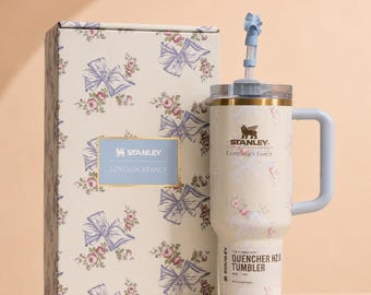 Stanley 40 Oz Tumbler Coquette Travel Cup with Straw
