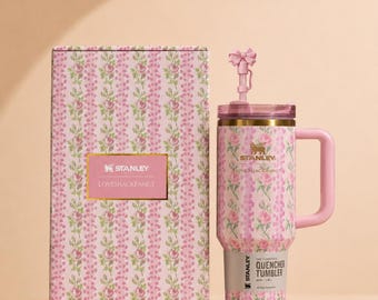 Stanley 40 Oz Tumbler Coquette Travel Cup with Straw