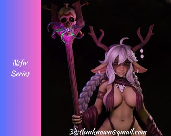 Figura 3D de anime de fantasía NSFW (archivo STL, descarga digital) – Modelo de alta calidad