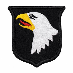 Patch 101st Airborne Division, Screaming Eagles geborduurde militaire patch.