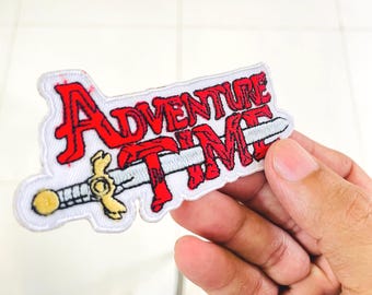Adventure Time Embroidered Iron On Patch | Cartoon Logo Patch