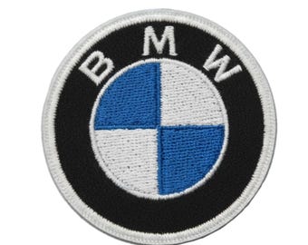 BMW Logo Embroidered Patch | Iron-On or Sew-On Car Badge | Premium Jacket, Backpack & Hat Patch | Retro Patches | Embroidery patches