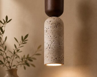 Artisan Wabi Sabi Pendant Light, French Style Bedroom Lamp, Boutique Hotel Ceiling Fixture