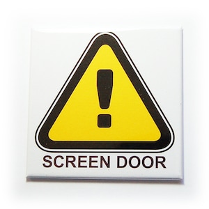 Warnschild Türschild, Schutz für Ihre Bildschirmtür (9996)