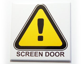 Warning Screen Door Sign, Protection For Your Screen Door (9996)