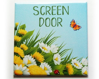 Daisy Screen Door Magnets, Save Your Screen Door Floral Magnet Set (10074)