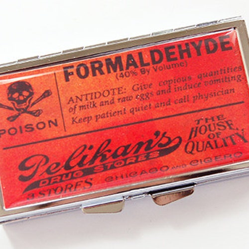 Orange Pill Case 7 Day Formaldehyde Pill Box for Purse Funny Etsy