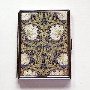 Floral Cigarette Case, Art Nouveau Cigarette Case, Slim Cigarette Case, Cigarette Holder, Cigarette box, Art Deco, Floral (6071S)