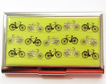 Bicycle Card Case, Business Card Case, Cycling Card Case, business card holder, Cyclist, Bicycle, Cycling, You Pick Color (3713)