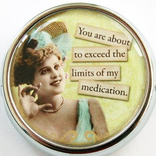 Funny Pill Box Pill Case Pill Container Case Gift for Her Etsy