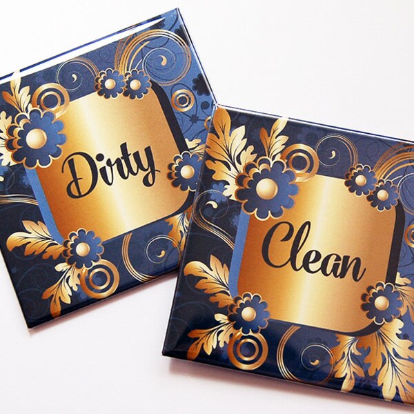 Dishwasher Sign, Sign With Suction Cup, Works on Stainless Steel, Clean ...