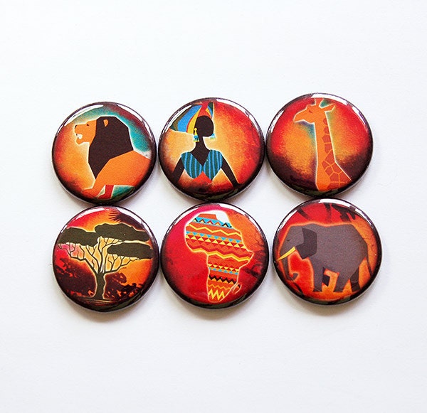 Africa Set Button Kwanzaa Gift Etsy