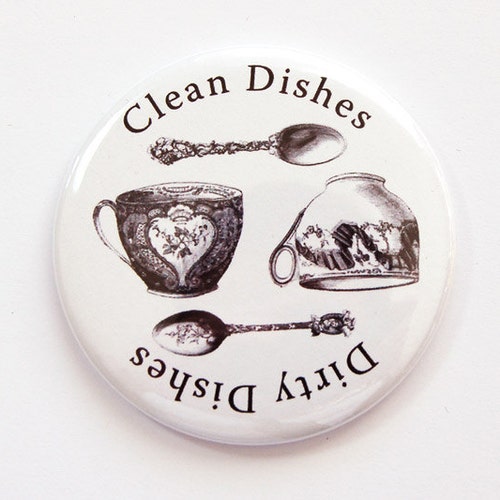 Clean Dishes Dirty Dishes Dishwasher Kitchen Etsy