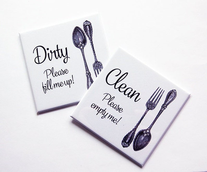 Dishwasher Magnet Clean Dishes Magnet Dirty Dishes Magnet - Etsy