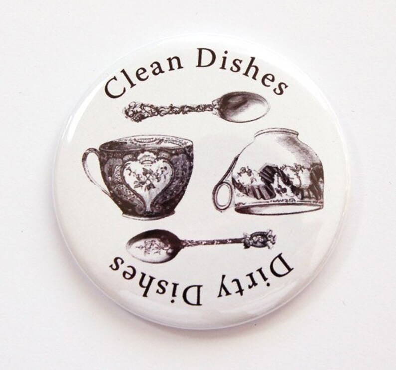 Clean Dishes Dirty Dishes Dishwasher Kitchen Etsy
