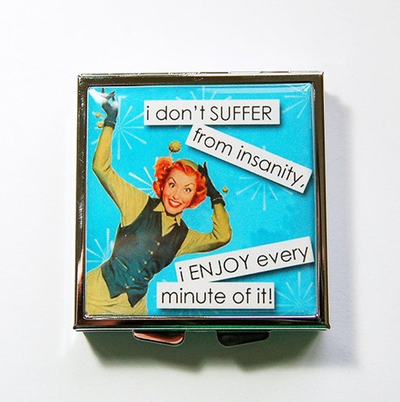 Square Pill Case Square Pill Box Funny Pill Case Funny Pill Etsy