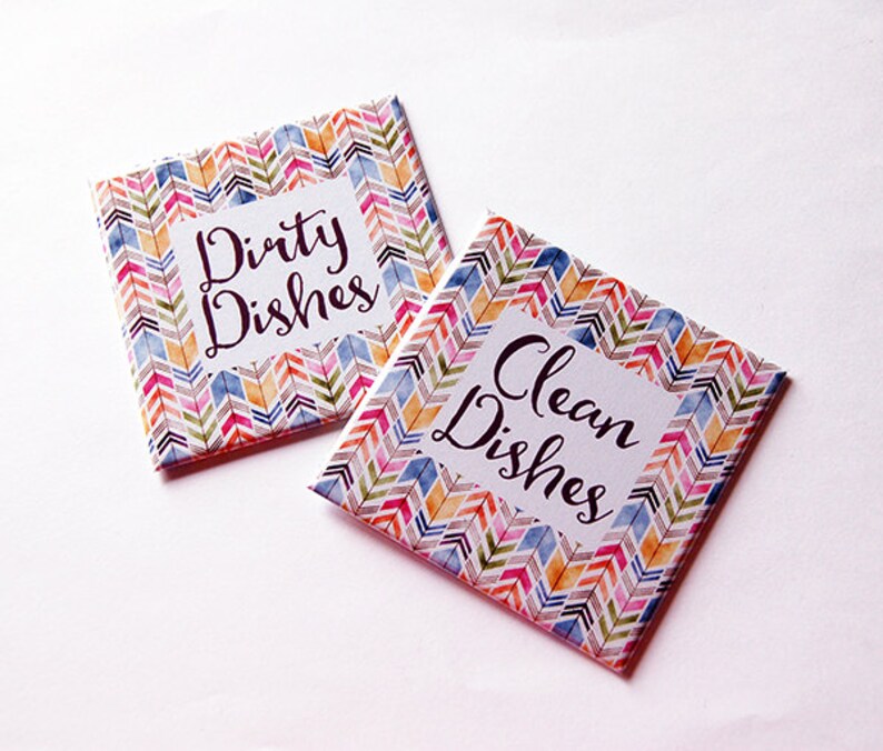 Clean Dirty Clean Dishes Dirty Dishes Etsy