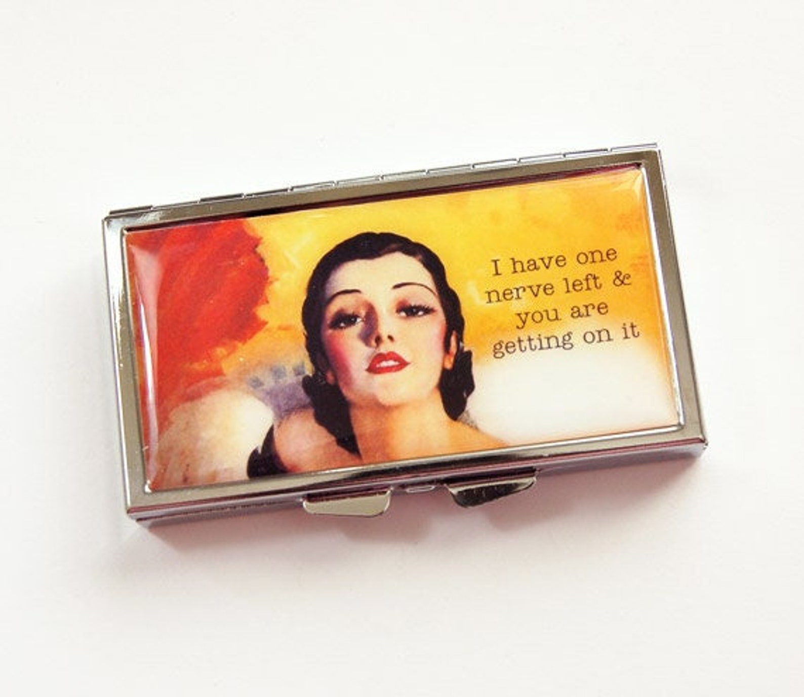 Funny Pill Case 7 Day Pill Case on My Nerves Pill Case 7 Etsy