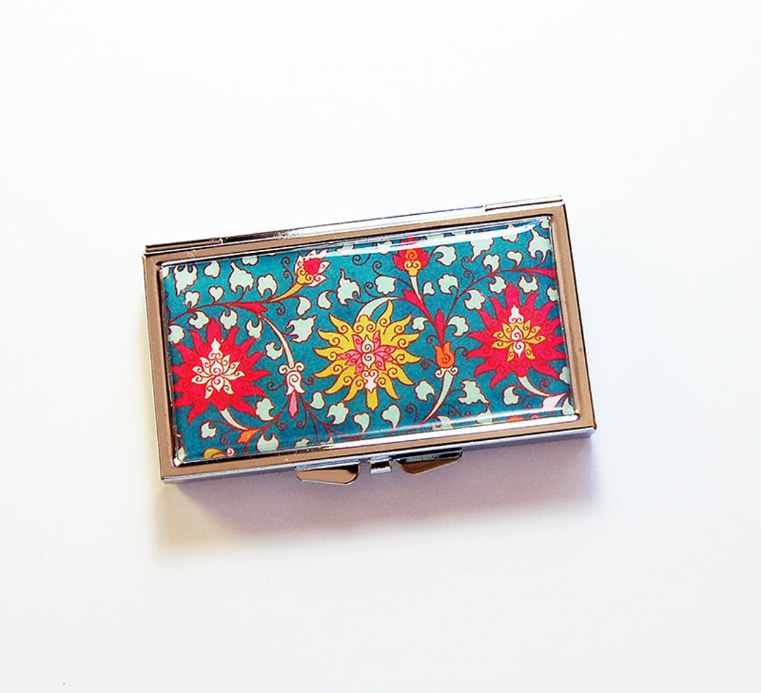 7 Day Pill Case Patterned Pill Box for Purse Etsy