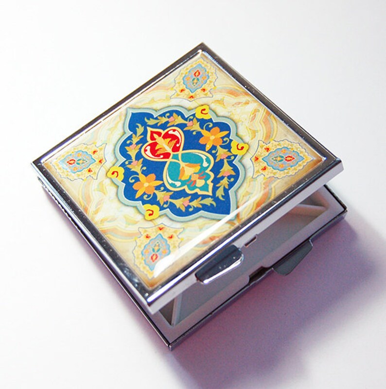 Square Pill Box Pill Container Square Pill Case Pill Case Etsy