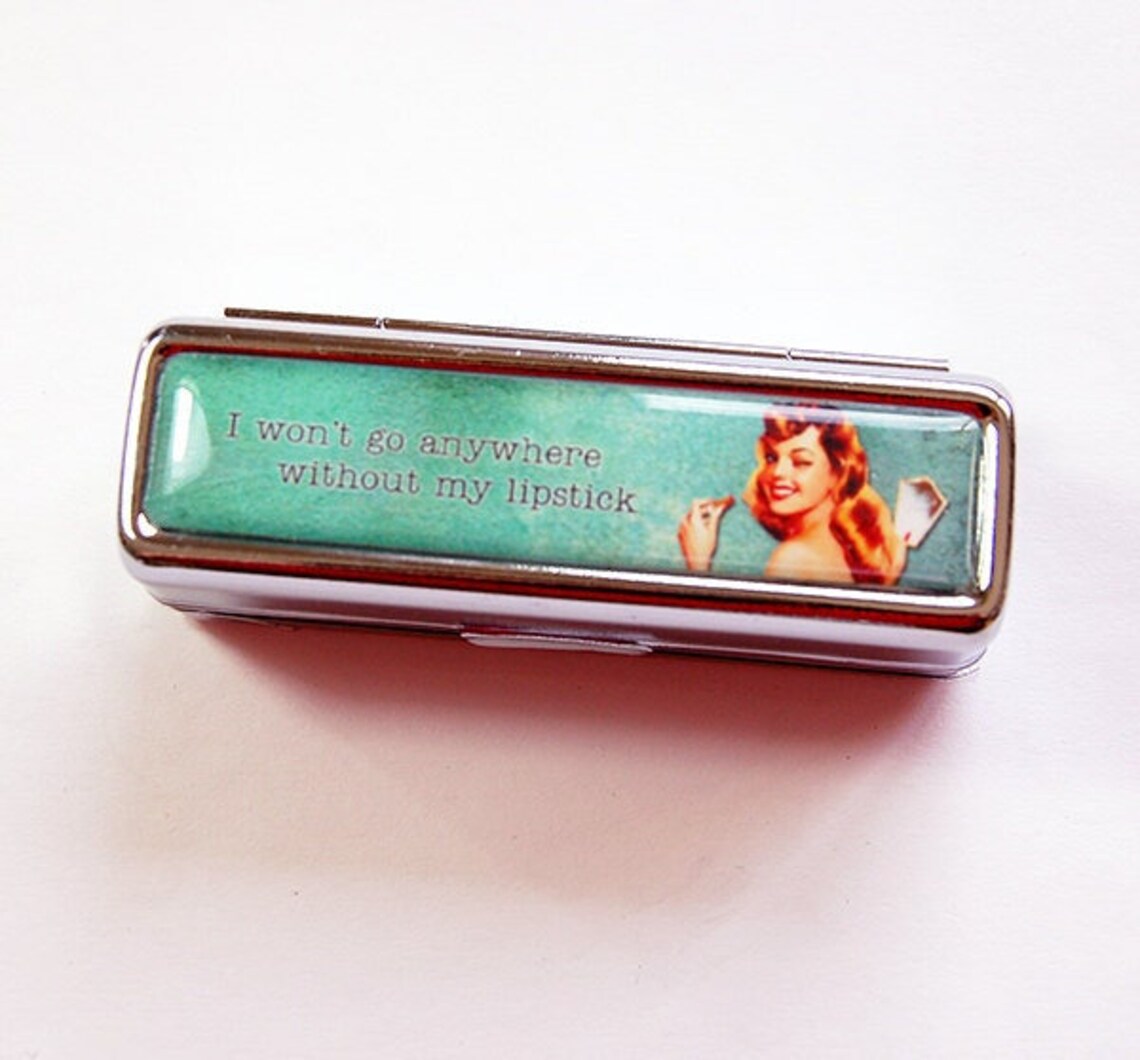 Lipstick Holder Lipstick Case Retro Lipstick Case With Etsy