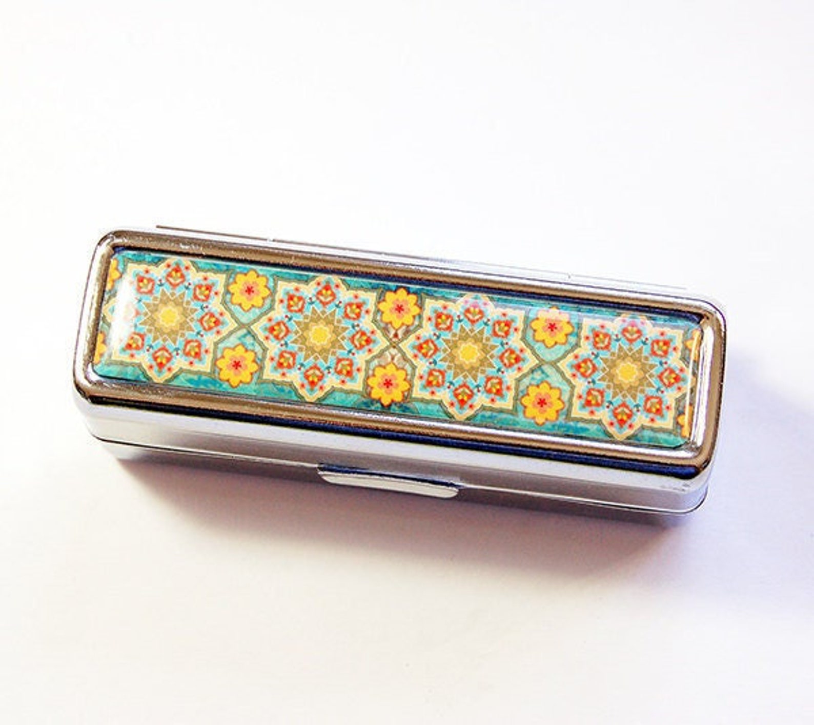 Lipstick Case With Mirror Lipstick Case Mosaic Lipstick Etsy