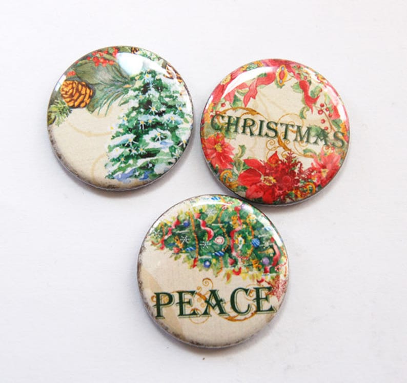 Christmas Holiday Button Kitchen Etsy