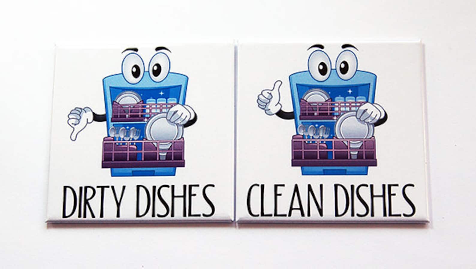 Dishwasher Dirty Dishes Clean Dishes Kitchen Etsy Canada