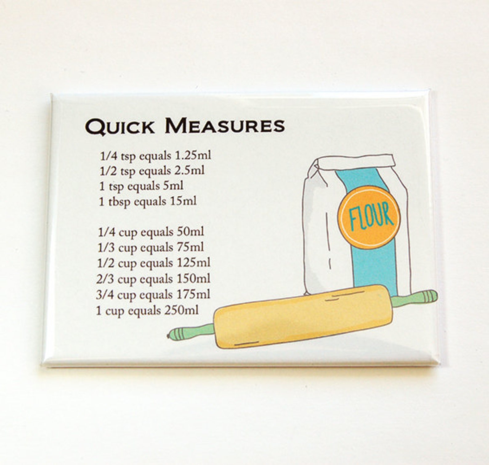 Conversion Chart Kitchen Cups to Ml Measurement Etsy