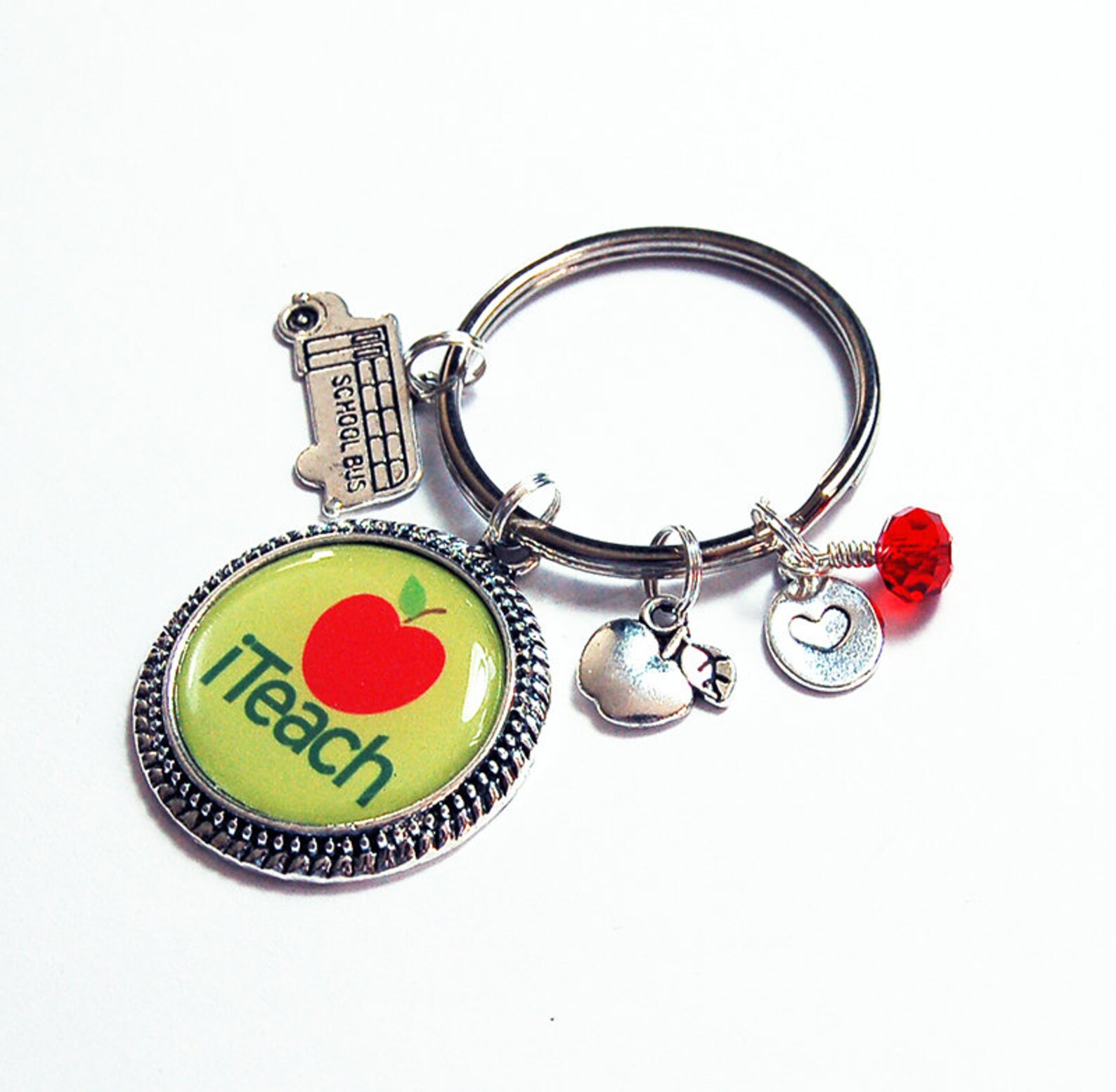 Iteach Keyring Gift for Teacher Teacher Keychain Keychain Etsy