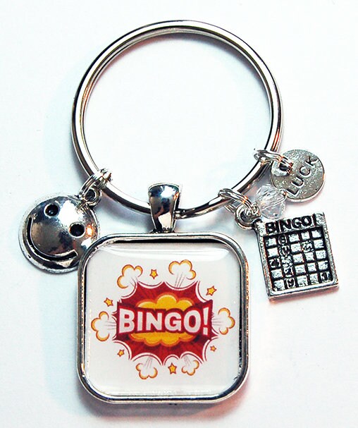 Bingo Keyring With Charms Bingo Keychain Cute Keyring for Etsy UK