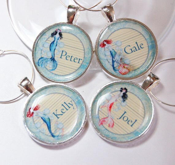 Personalized wine charms custom personalized charms Etsy