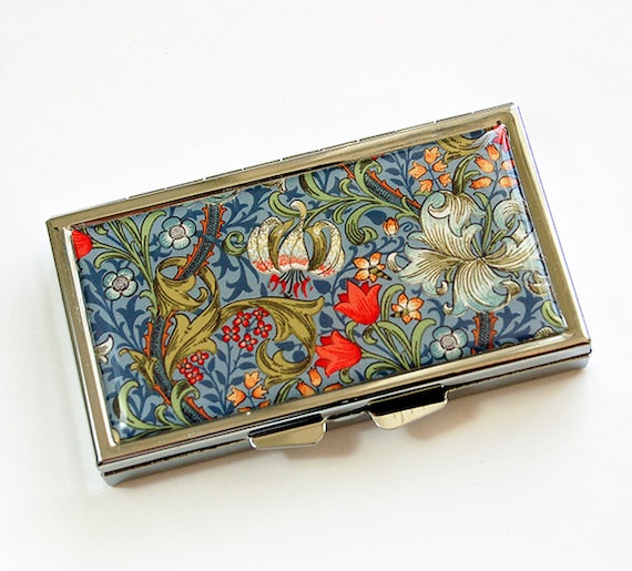 cigarette pill case Flower Pill Case, Pill Case, 7 Day Pill Box, Pill Container, 7 Sections, 7  Day, Pill Box, Venetian Design, Blue, Venetian Print (4529)
