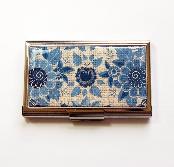 Sewing Needle Case, Needle Organizer, Needle Case, Needle Holder, Gift for  Quilter, Quilting Needle Case, Flora, Blue, Flowers 4990 