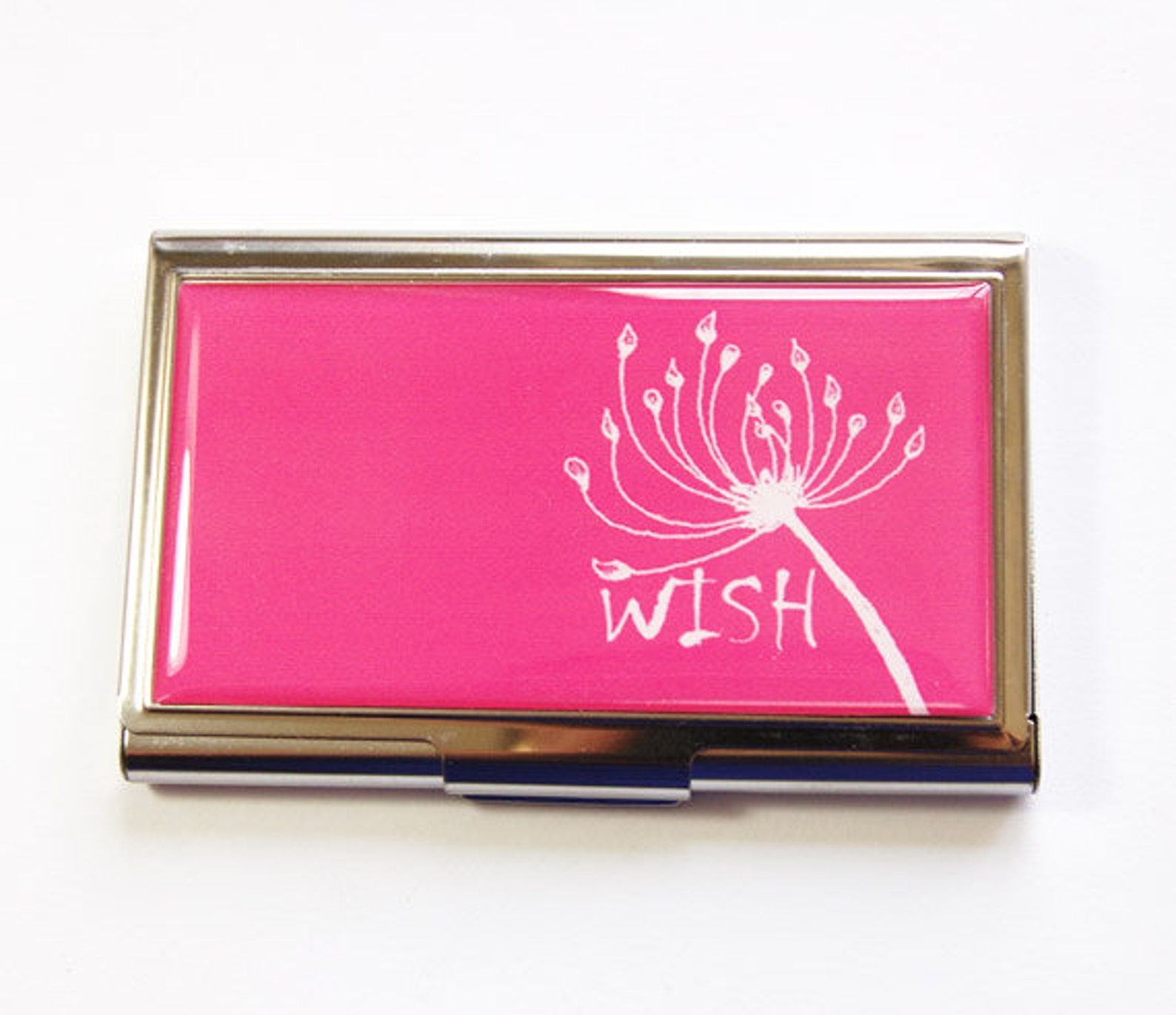 Pink Card Case Business Card Case Business Card Holder Etsy