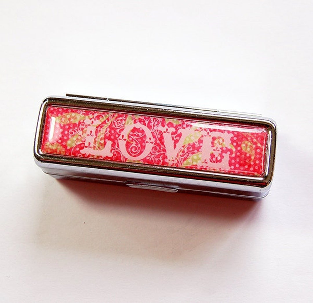 Lipstick Case Lipbalm Case Lipstick Case With Mirror Etsy