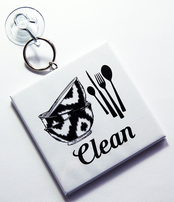 Clean Dishes Sign, Dirty Dishes Sign, Works on Stainless Steel ...