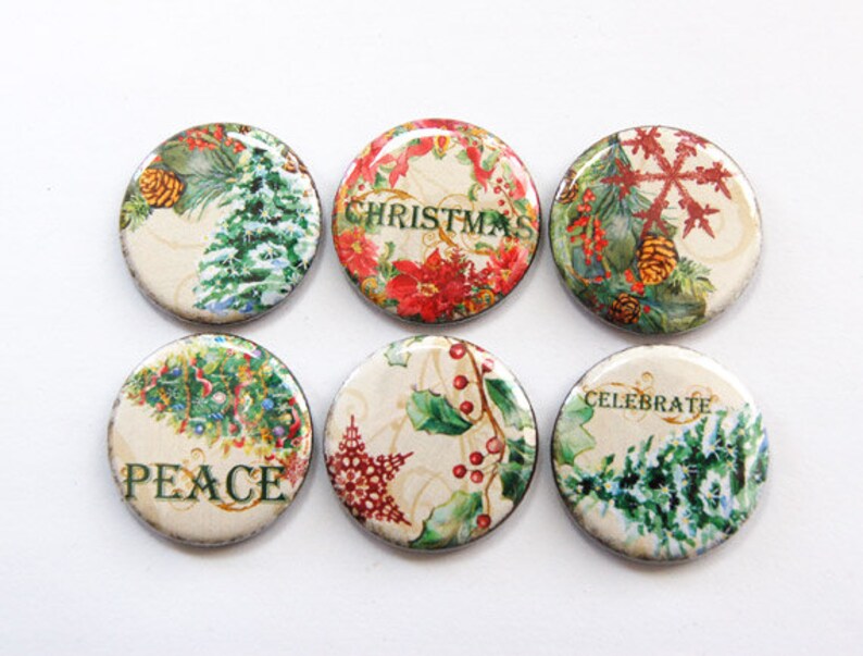 Christmas Holiday button Kitchen Etsy