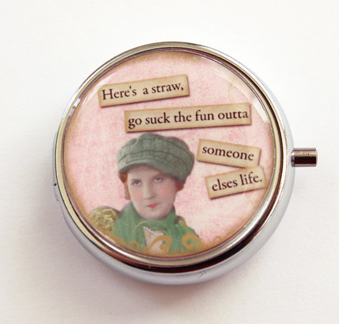 Funny Pill Case Funny Pill Box Pill Case Pill Container Etsy