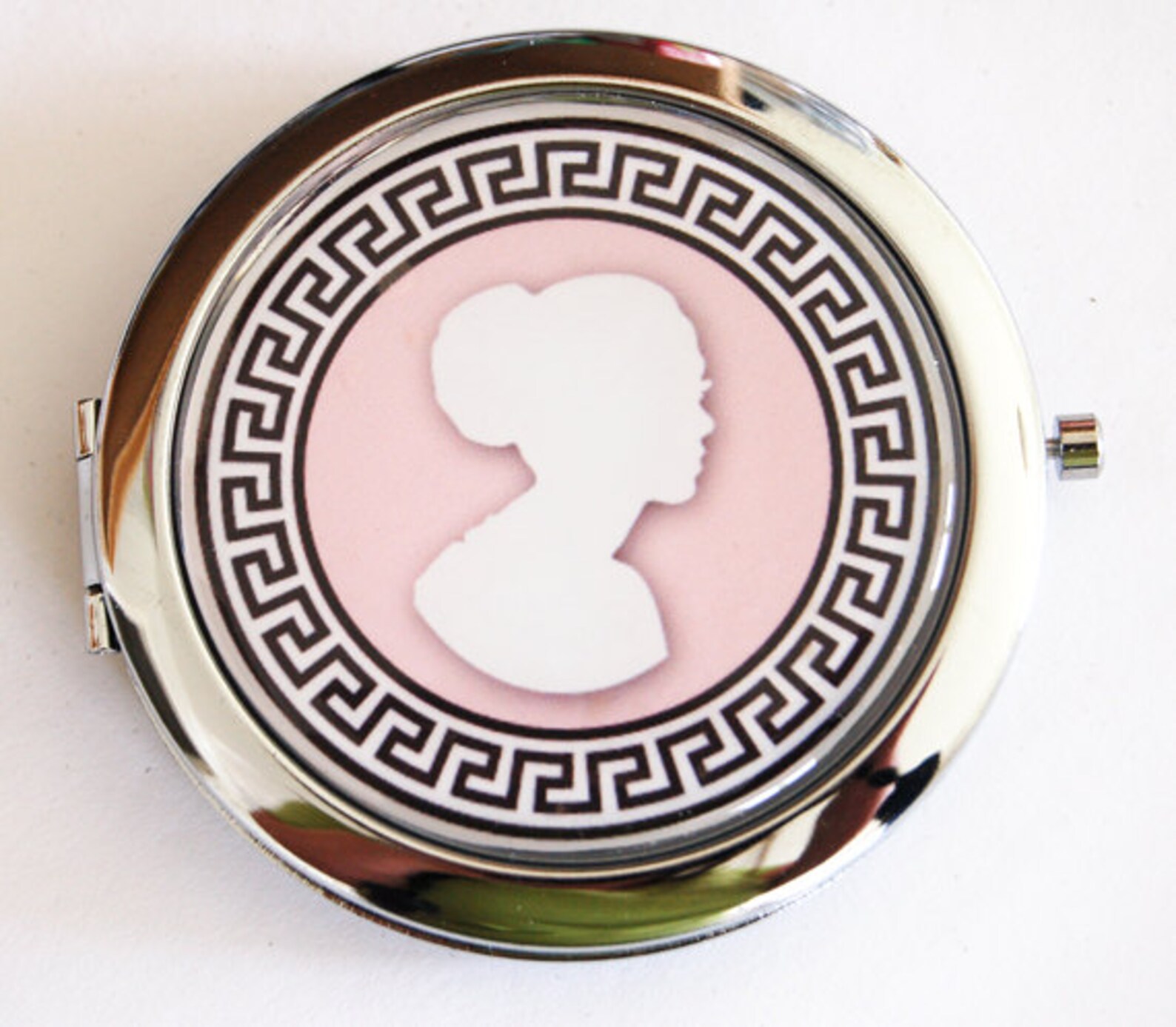 Compact Mirror Cameo Compact Mirror Pink Mirror Mirror Etsy