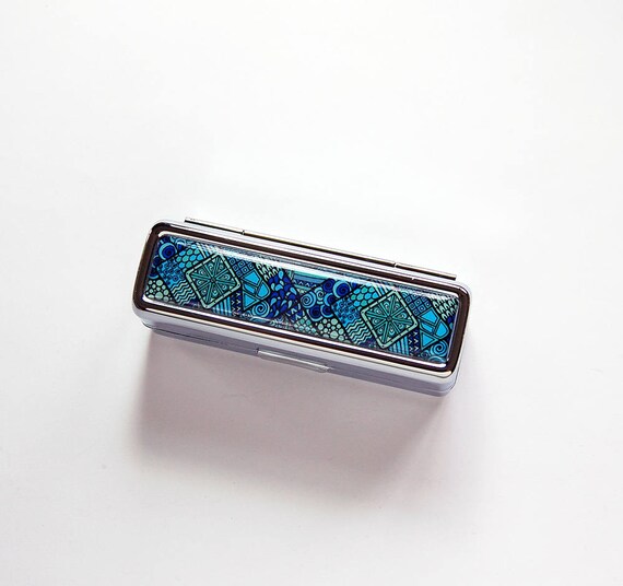 Gradation Swarovski Crystal Lipstick Case With Mirror - Pink main image 0